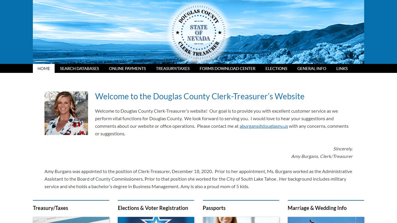 Douglas County Clerk-Treasurer – Serving Douglas County, Nevada